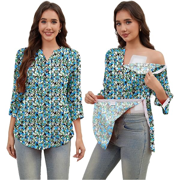 HIBOCT Post Shoulder Surgery Shirts Women Must Haves Clothes After